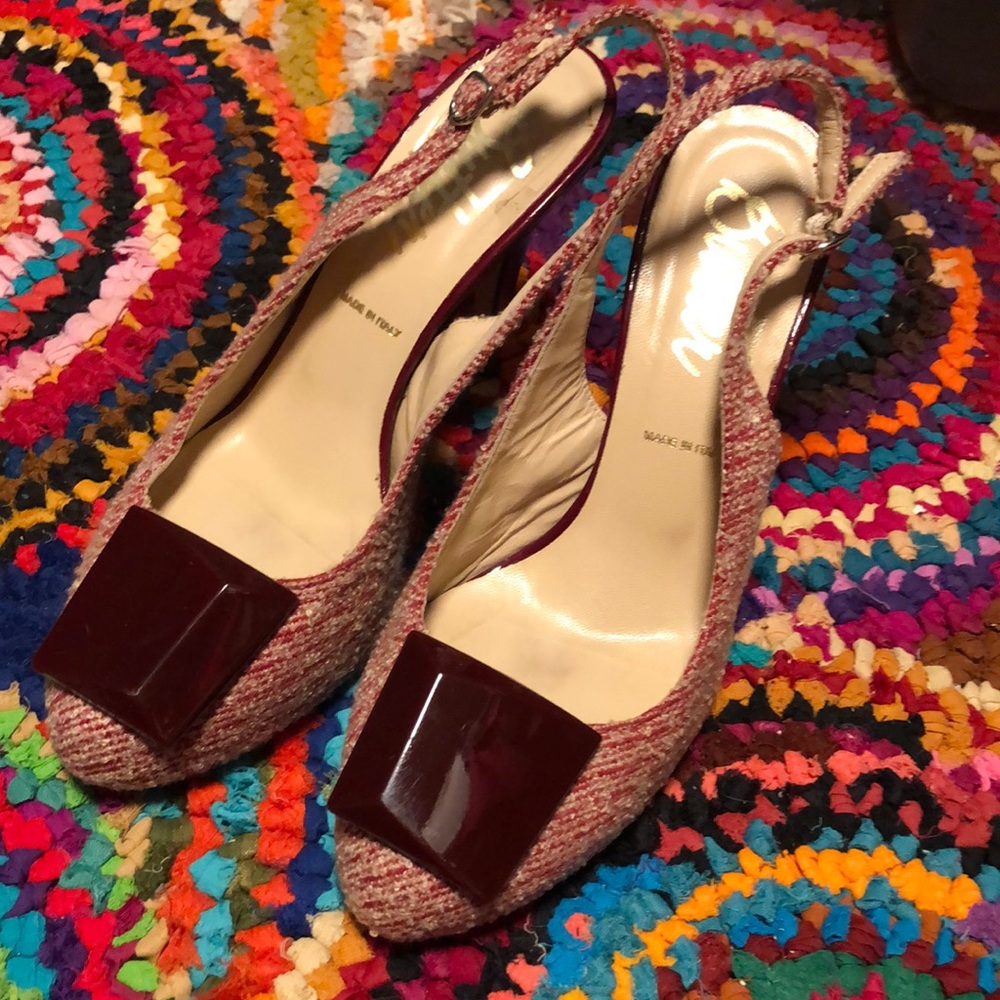 Butter sling back heel size 7.5 made in Italy